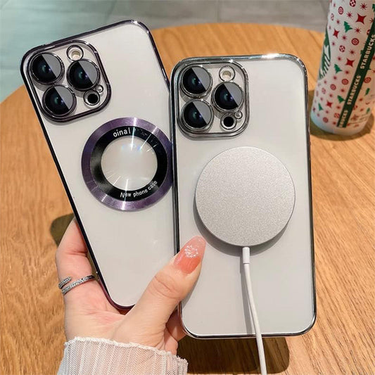 Genomskinligt magnetiskt iPhone-fodral