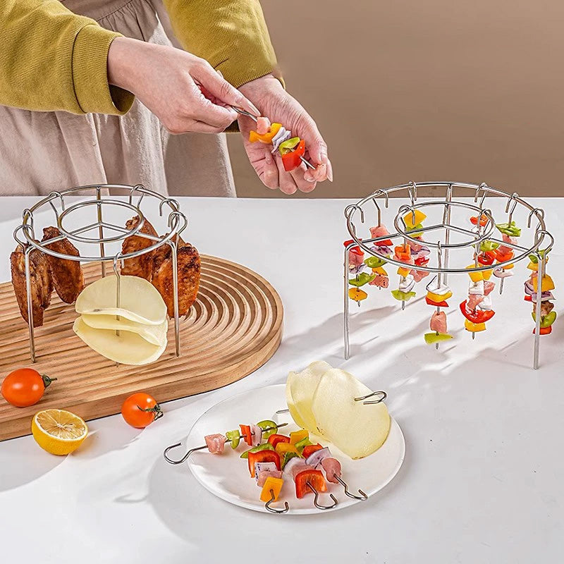 316 Stainless Steel Multi-Function Air Fryer Roasting Rack Set