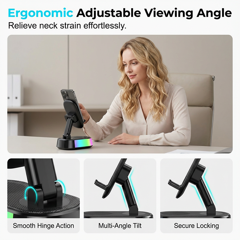 Induction Speaker with Phone Stand