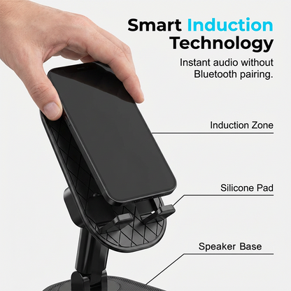 Induction Speaker with Phone Stand