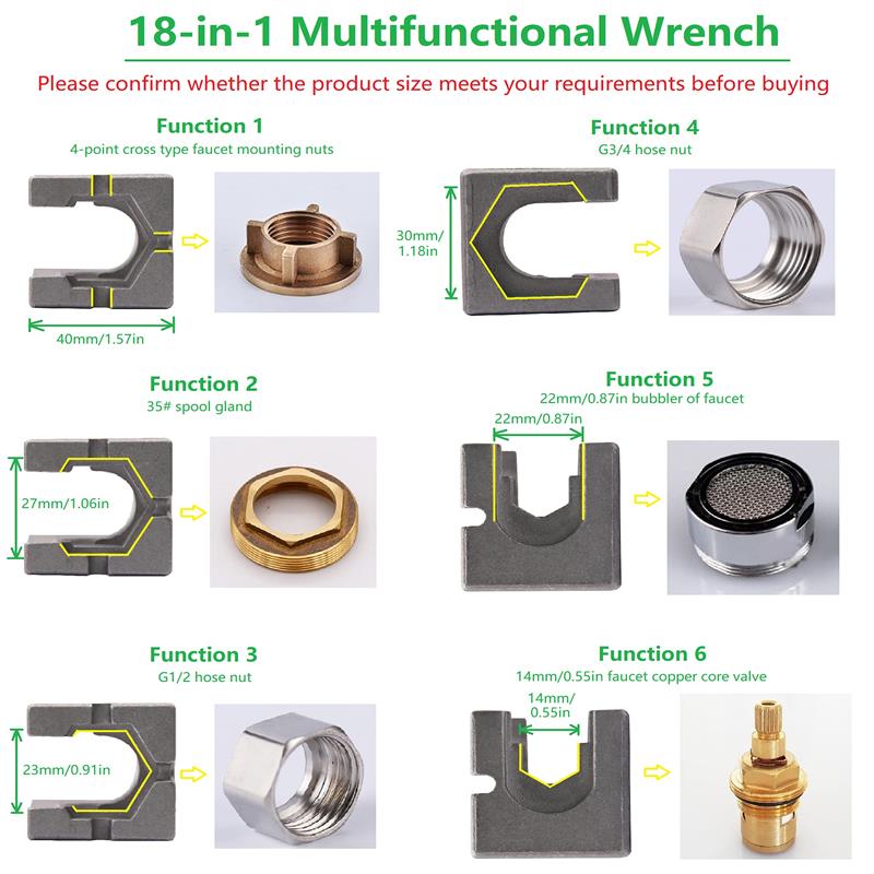 Limited time - 50% off-18 in 1 Faucet And Sink Installer Tool