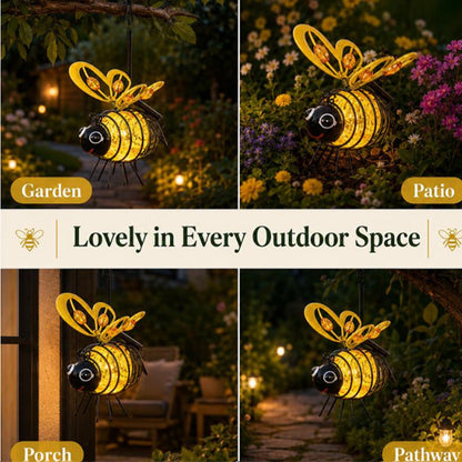 🌙🍃  LIMITED-TIME 50% OFF! Hanging Solar Bee Light – Warm Amber Glow, Flicker-Free, Perfect for Garden Parties, Camping, or Kids’ Rooms – Spread Joy Day and Night 🌞🌜