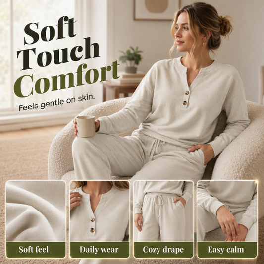Women's Effortless Top & Wide-leg Pants Set